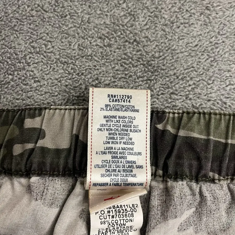 True Religion Camo Jogger Pants Men's Size L Drawstring Camouflage Sweats B342